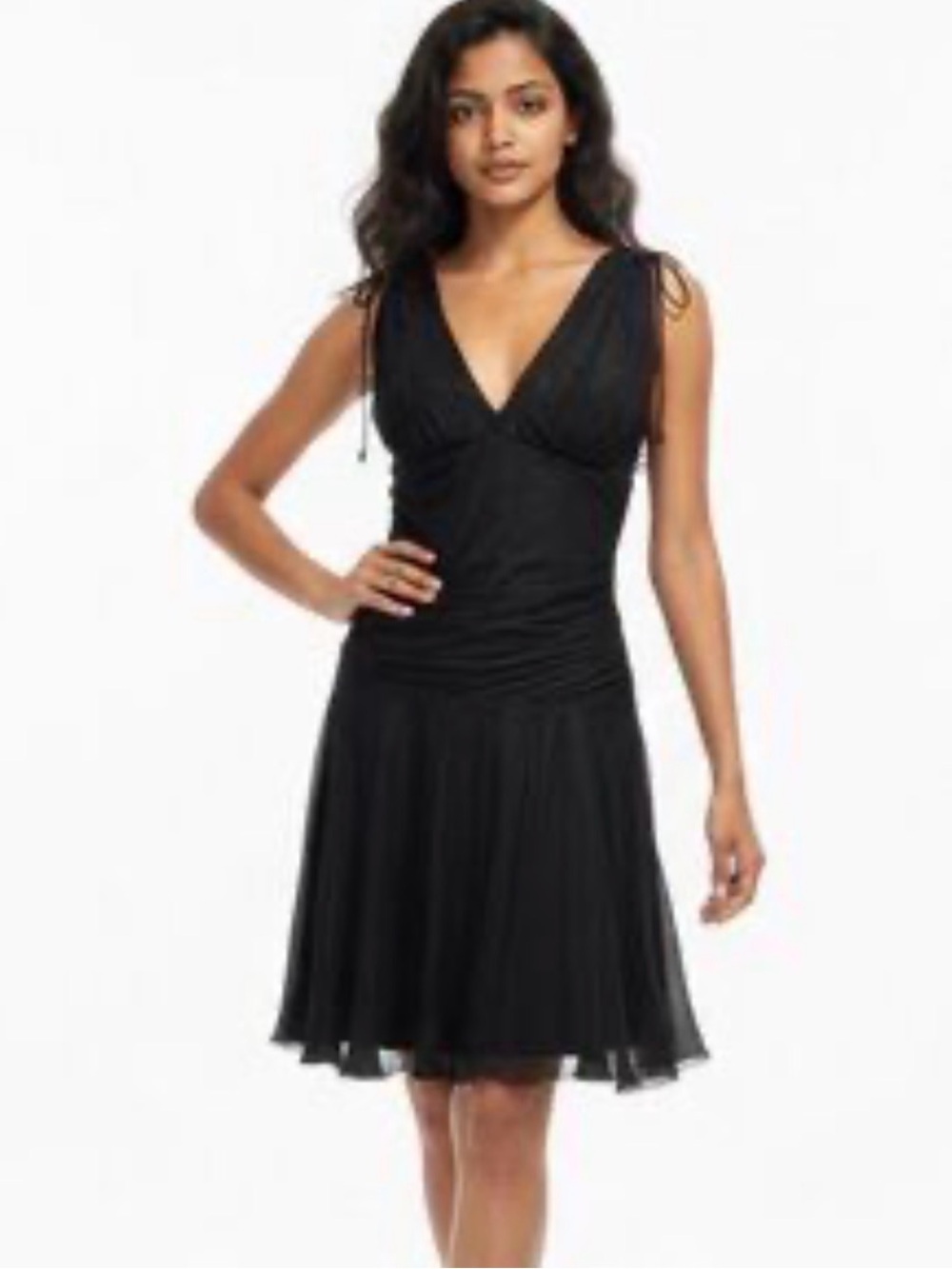 Express Silk Shoulder Tie Dress - Picture 13 of 13